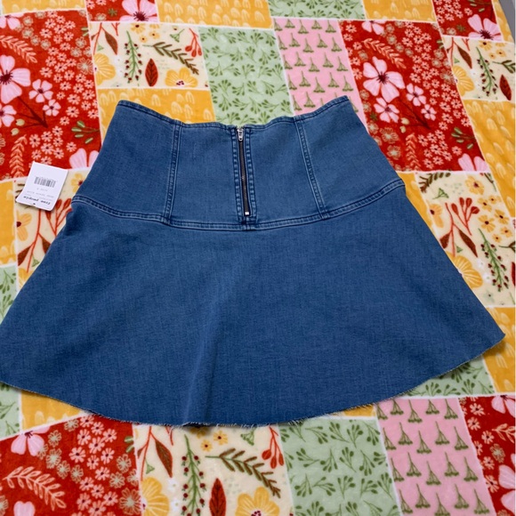 Free People Highlands denim mini skirt - Picture 4 of 9